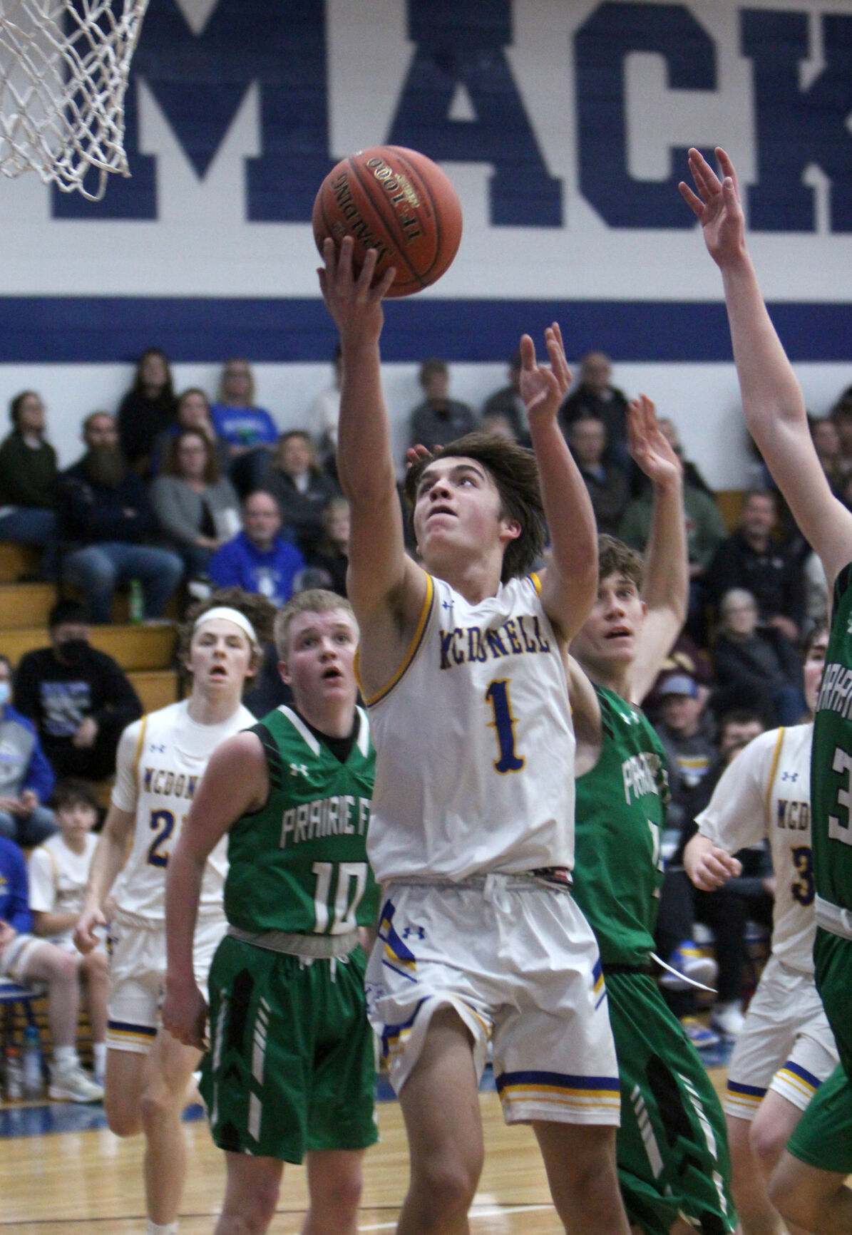 Prairie Farm at McDonell boys basketball 3-1-22